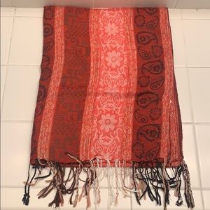 Red Prints Scarf